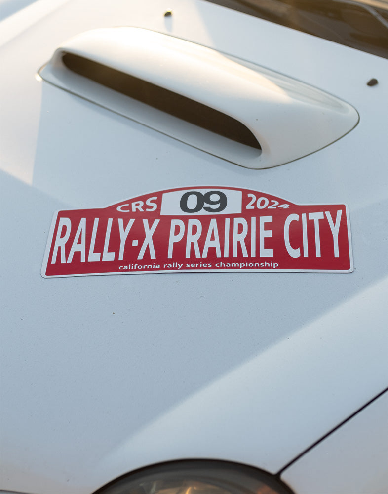 Rally Sticker Event Plate